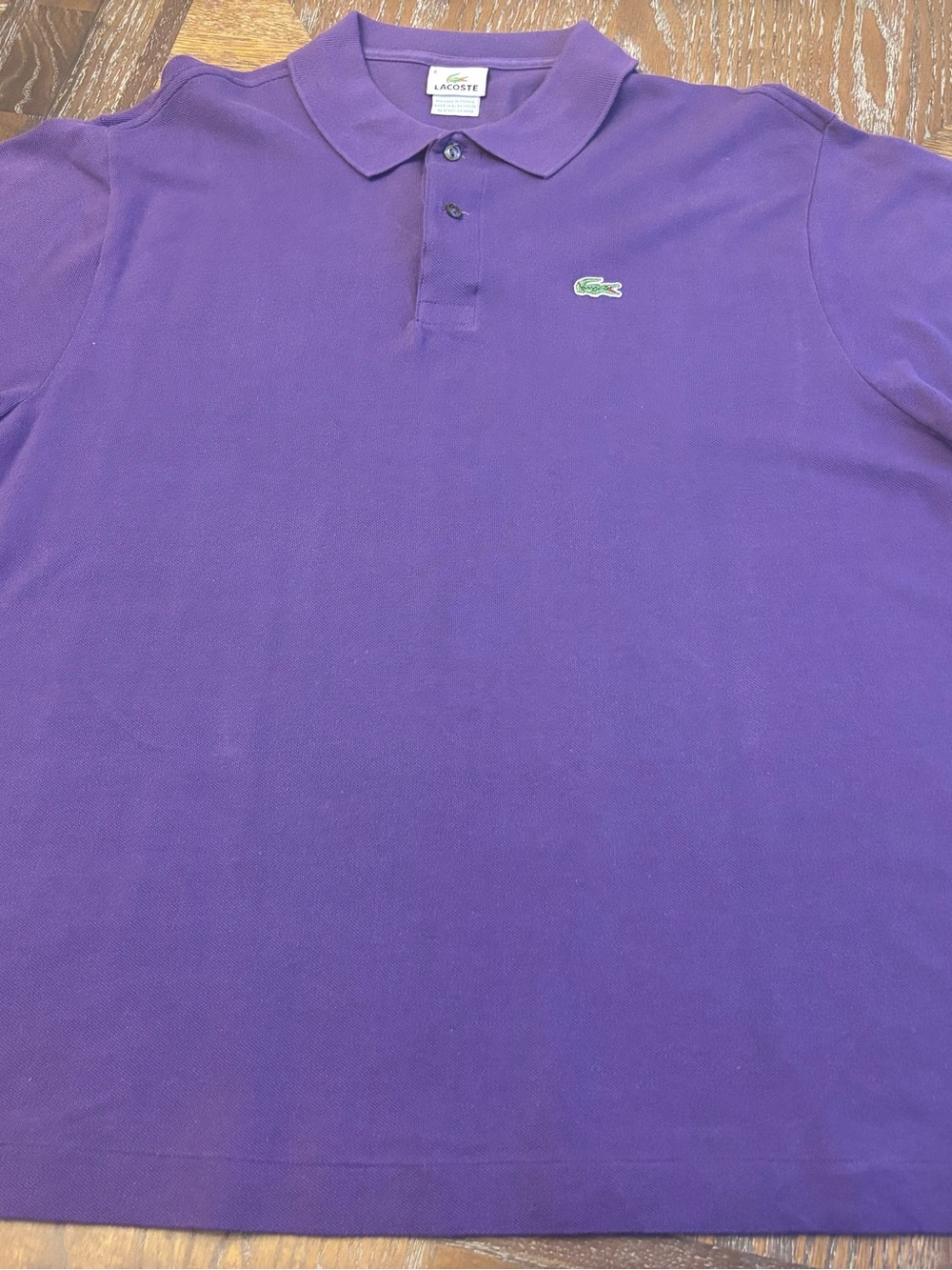 Lacoste Men's Purple Short-Sleeve Piqué Polo